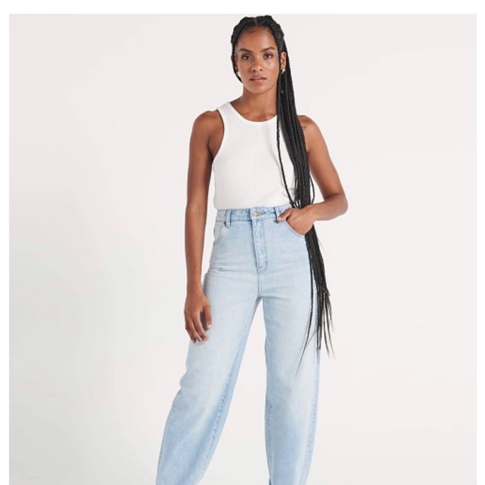ROLLA'S High Rise Light Blue Wide Leg Jeans
